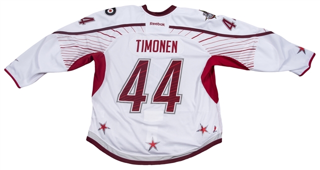 2012 Kimmo Timonen Game Issued NHL All-Star Fantasy Draft White Jersey (NHL/NHLPA)